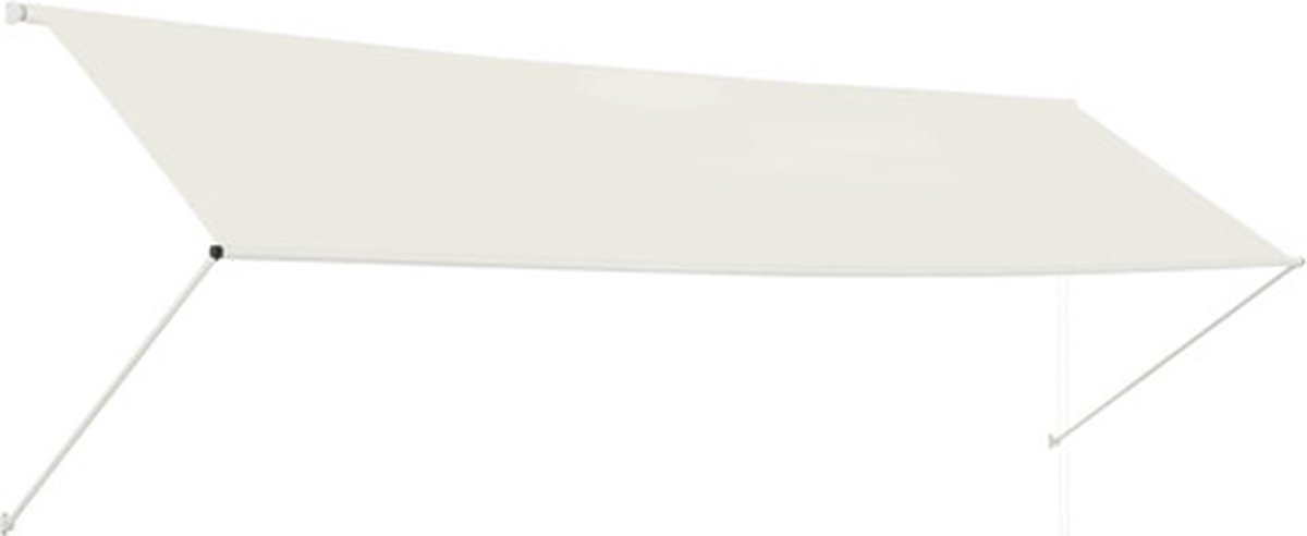 Bol.com vidaXL - Luifel - uittrekbaar - 400x150 - cm - crème aanbieding