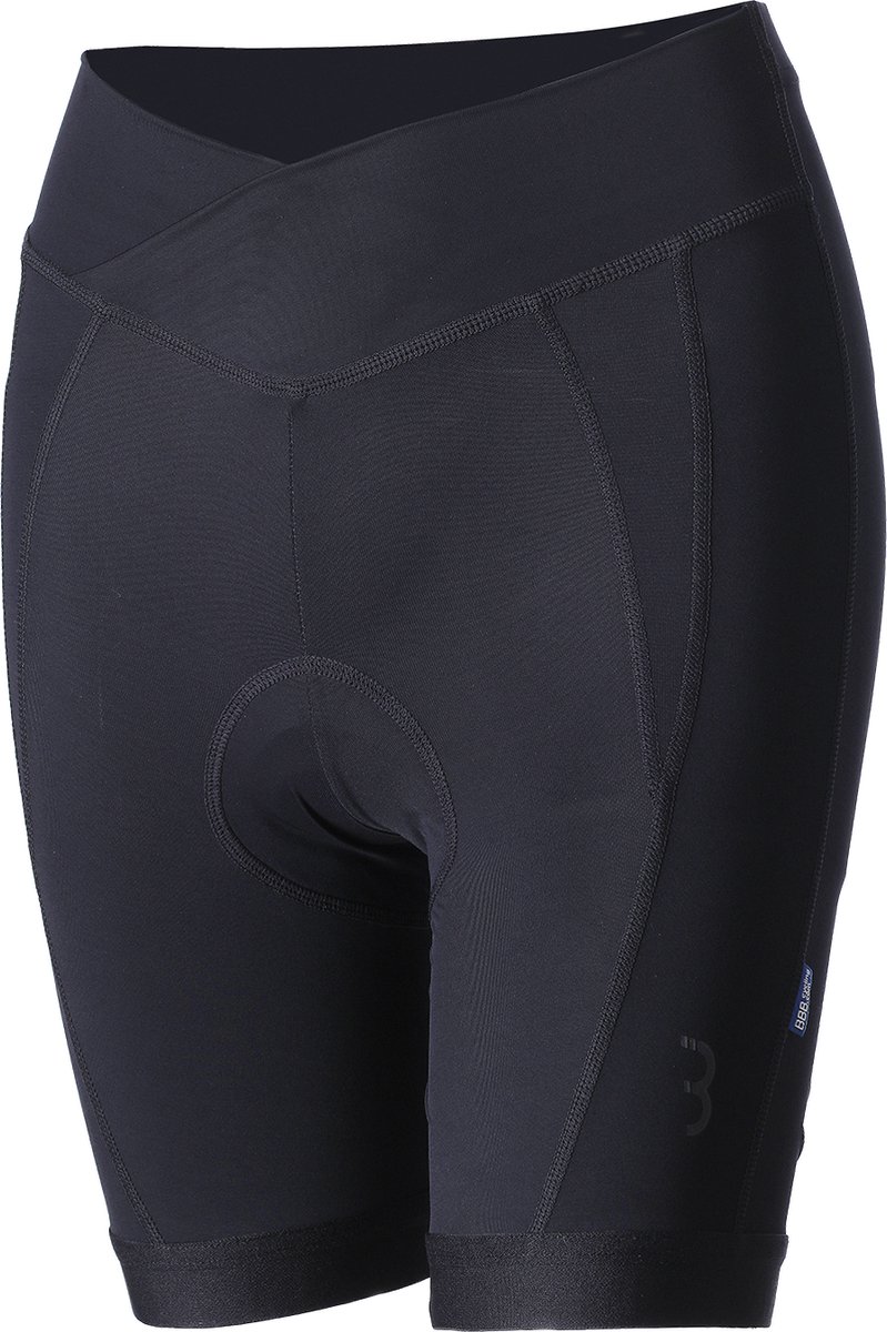 BBB Cycling Korte Fietsbroek Dames Met Zeem - Wielrenbroek met Brede Elastische Tailleband - Korte Fietsbroek voor: Wielrennen, Mountainbiken & Spinning - XXL - Omnium BBW-279