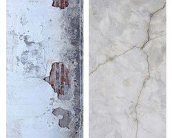 DW4Trading Dubbelzijdige Vinyl Achtergrond - Food en Product Fotografie - Backdrop - 87x57 cm - Stucwerk Steen