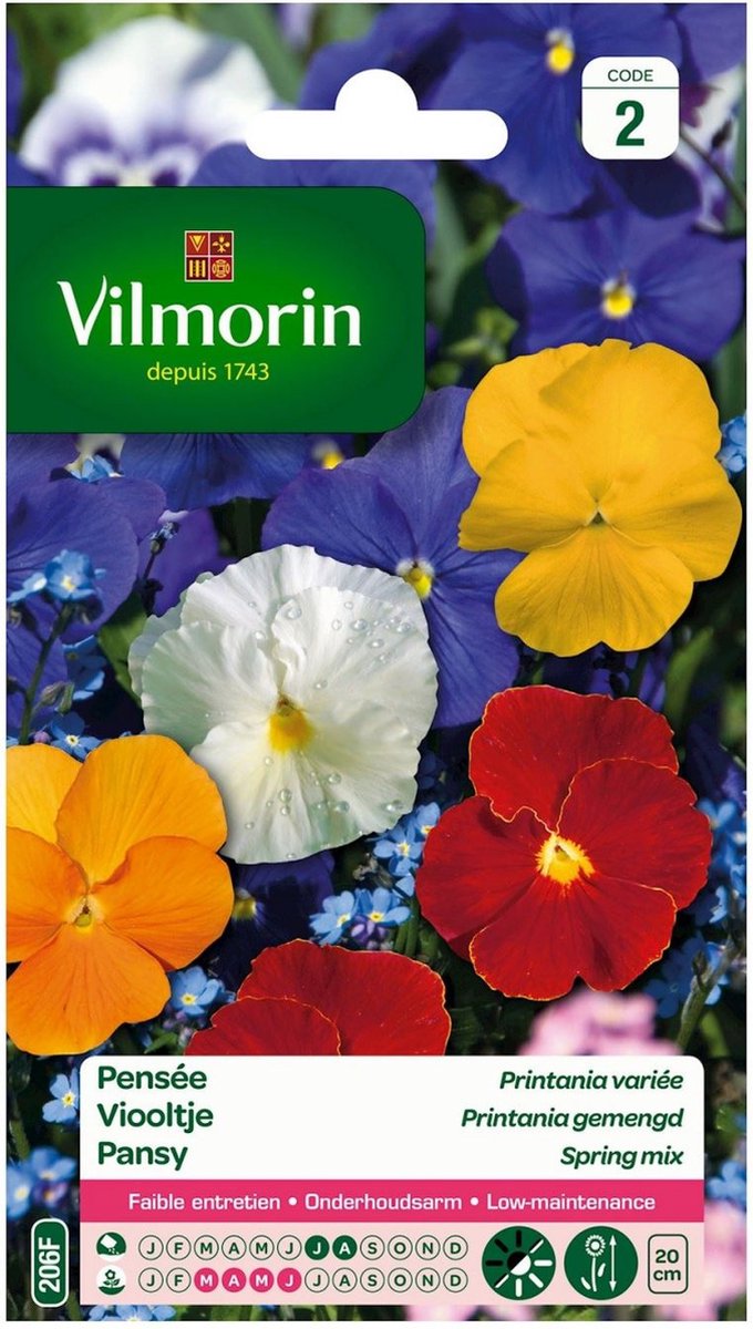 Vilmorin - Viooltje - Printania gemengd - V206