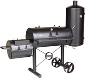 El Fuego Kiona Smoker - Barbecue - bbq - Zwart -Grilloppervlak ca. 43 x 39 + 98 x 44 + Ø42,5 x4 cm - 118 kg