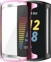 KELERINO. Full cover hoesje geschikt voor Fitbit Charge 5 - Roze