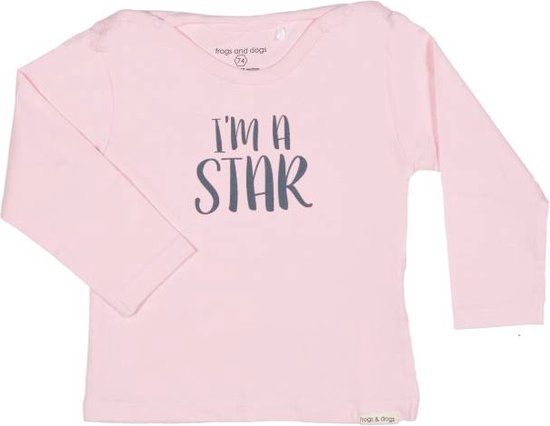 T-shirts Grenouilles et chiens I'm A Star Rose taille 62