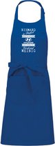 mijncadeautje - luxe schort - Niemand is perfect - Hyundai - Royal Blue