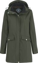 BJØRNSON 4 Seizoenen Softshell Parka Fleece Voering Winddicht Dames Olijfgroen - Maat 50 - YLVA