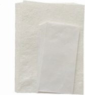 Set van 10 vel A4 briefpapier met enveloppen van ivoorkleurig, 200grs. handgeschept katoenpapier