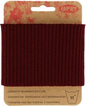 Opry boord- en manchettenband  70mm rood