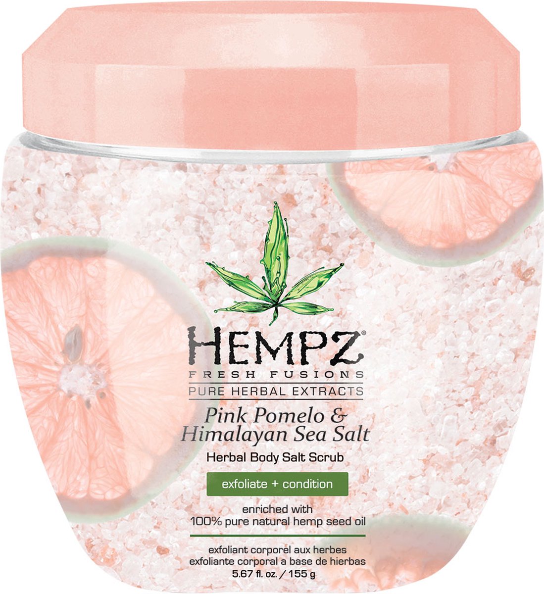 Hempz Fresh Fusions Pink Pomelo & Himalayan Sea Salt Herbal Body Salt Scrub 155gr