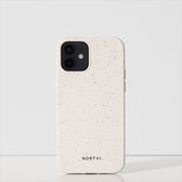 NORTVI iPhone 12 mini hoesje | Crème Wit | Sterk, Duurzaam & Fashionable