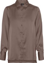 Vero Moda Blouse Vmstephi L/s Shirt Exp 10265760 Deep Taupe Dames Maat - L