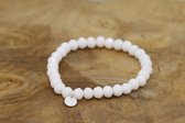 Bubbels Sieraden crystal armband white pearl shine - wit - f31