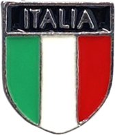 Italia Vlag Embleem Emaille Pin 1.6 cm / 2 cm / Groen Wit Rood
