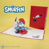 Hartensteler x De Smurfen- Papa Smurf Pop-Up Card -  3D Pop-Up Wenskaarten