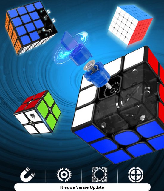 Thumbnail van een extra afbeelding van het spel 4x4 MOYU® Magnetische Puzzelkubus - SpeedCube Zonder Stickers  - Licht en Soepel voor Wedstrijden - Sale!