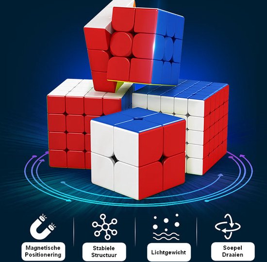 Thumbnail van een extra afbeelding van het spel 4x4 MOYU® Magnetische Puzzelkubus - SpeedCube Zonder Stickers  - Licht en Soepel voor Wedstrijden - Sale!