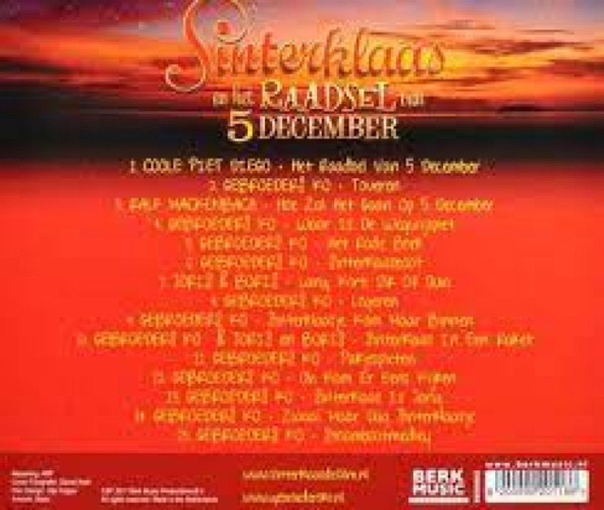 Soundtrack - Sinterklaas En Het Raadsel Van 5 December (CD)