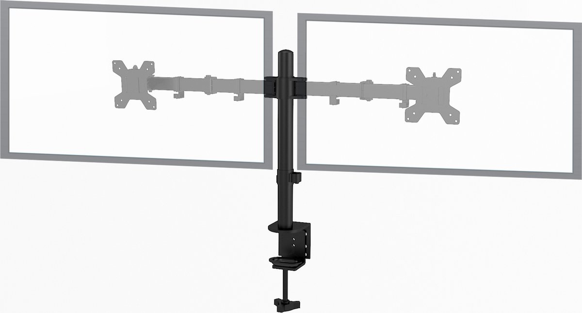 BELIFE BLF-M10 - Dubbele Monitor arm - Monitor Beugel 13 t/m 27 Inch - Draai- en kantelbare