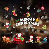 Kerststickers – raamdecoratie - kerst – set van 2 vellen – statische stickers – dubbelzijdig - decoratie - Kerst 1