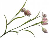 Silk-ka Kunstbloem-Zijden Bloem Fritillaria Tak Lila-Groen 60 cm   Voordeelaanbod per 2 stuks