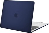 Laptophoes - Geschikt voor MacBook Air 13 inch Hoes - Case Voor Air 2020 (A2179) - Navy Blauw