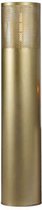 Vloerlamp  - antieke verlichting  - goudkleurige cilinder lamp - trendy  -  H125cm