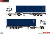 1:50 WSI Models - Van der Most - Mercedes Actros - Trailer & 40FT Container Diecast model