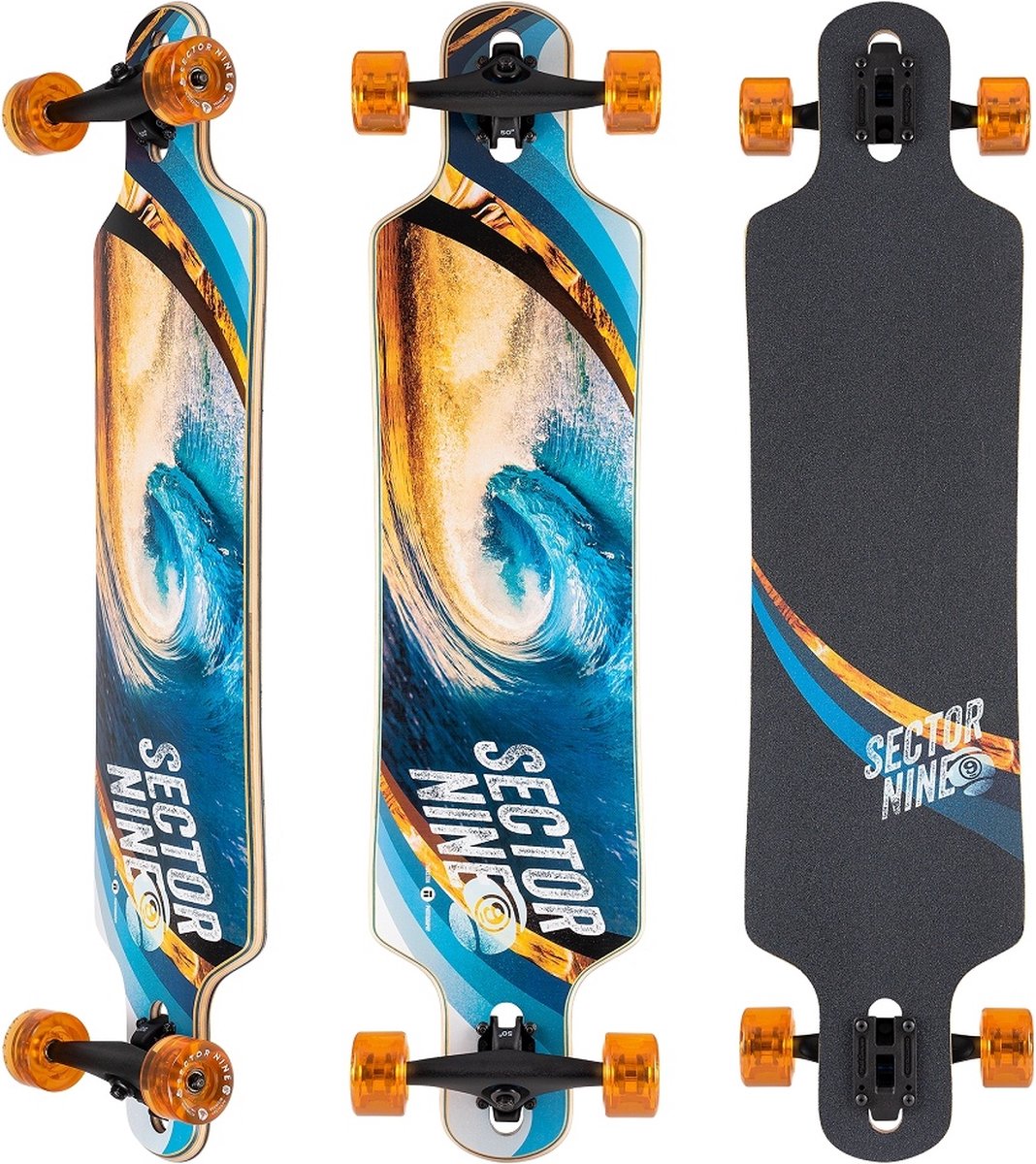 Sector 9 DT longboard Meridian swirl 40 Blauw