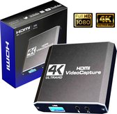 Nintai® - 4K UHD Gaming Capture Card - Geschikt voor Windows, Mac, PS5, Xbox, Nintendo - Video en Audio capture card streaming - 2022 model