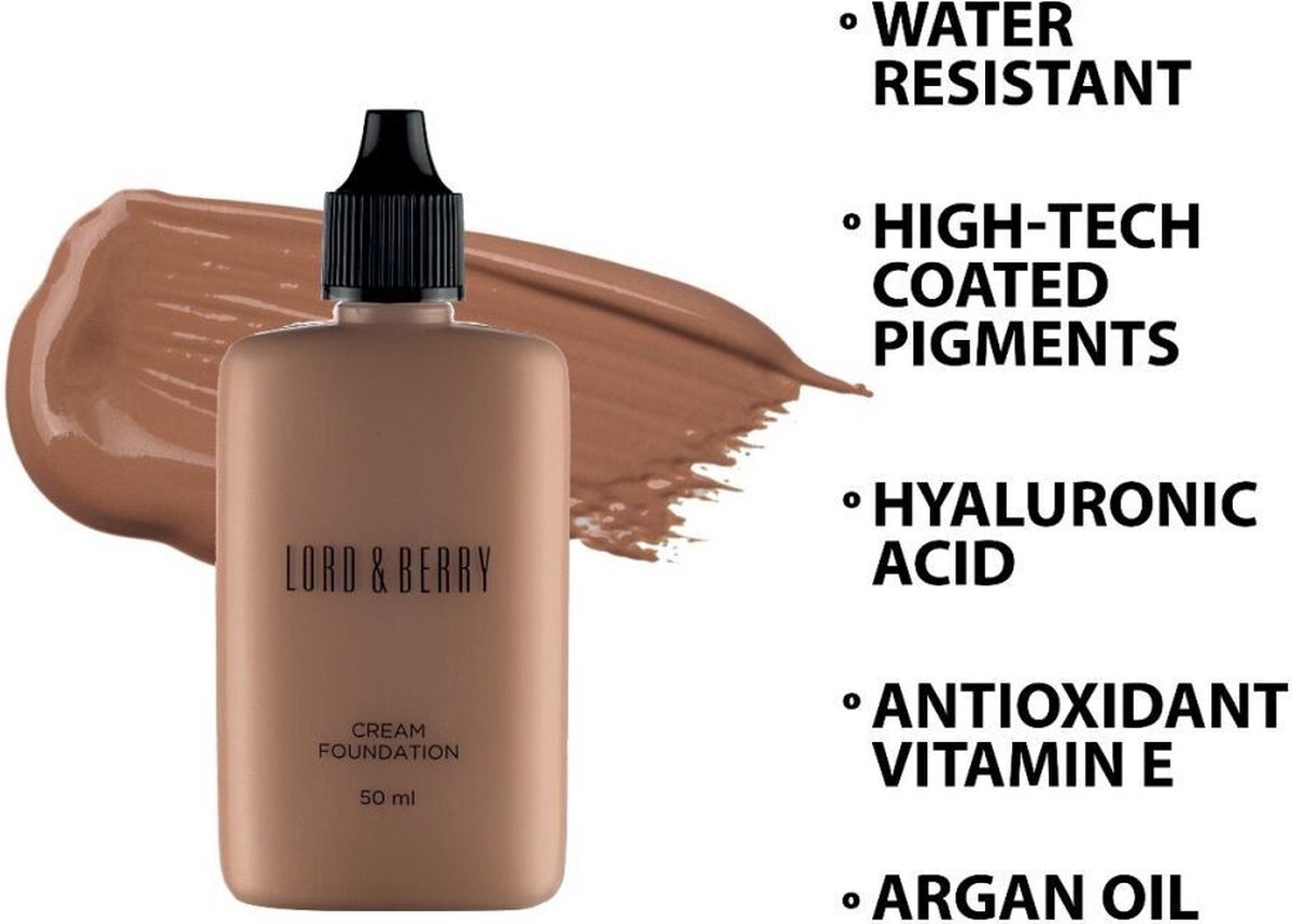 Lord & Berry - Cream Foundation Fluid Foundation - Ginger