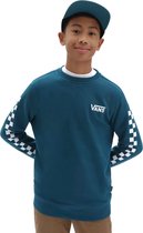 Vans By Exposition Check Crew Sweater Blauw Kinderen - Maat 164 - Kerstcadeau