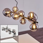 Belanian - Zwarte Smoke Hanglamp - 9 delige - Chehalis - Gerookt glas - Plafondlamp - industriële LED lamp - Vintage look lamp - Muurlamp - Zwart - Unieke lamp - Design lamp - Glaslamp
