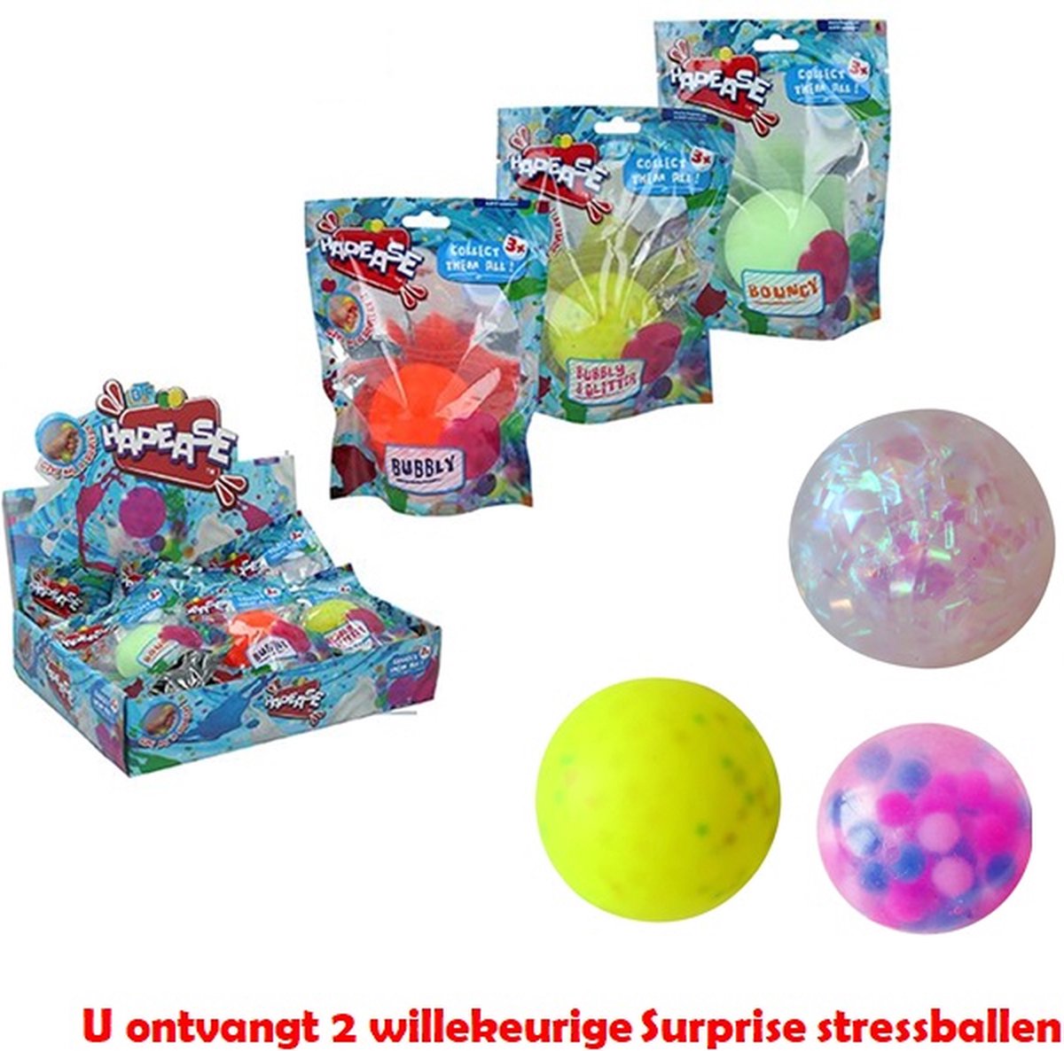 Balles Anti-stress En Forme De Goutte - 2 Pièces Bleu Et Violet, Sensoriel, Pour Enfants Et Adultes