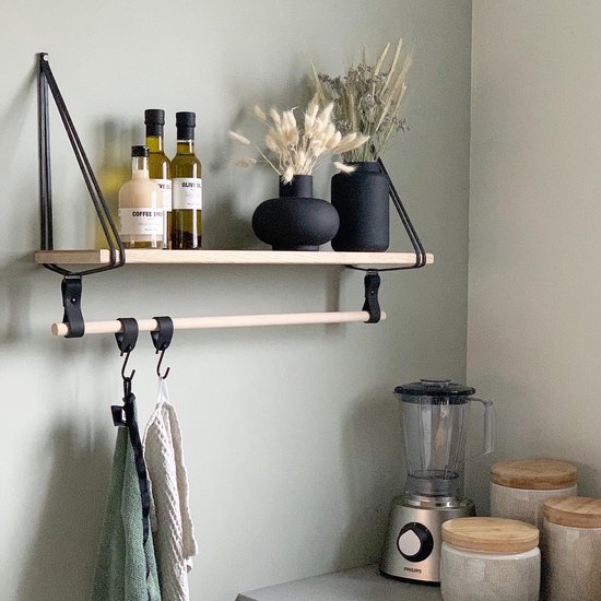 FIXER LE PRIX! 4x crochets en S | BLEU CLAIR - taille S (crochets en cuir S- crochets en S - porte-serviettes - patère - crochets de suspension)