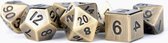Dobbelsteen setje dice - MetalDice Antique Gold dobbelstenen voor o.a. Dungeons & Dragons