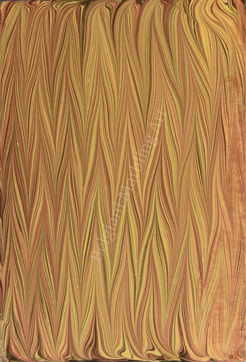 Originele handgemaakte Turkse marmering kunst Ebru, Turkse papier marmering, 35x50cm decoratief papier voor boekbinden, kunst aan de muur, huisdecoratie
