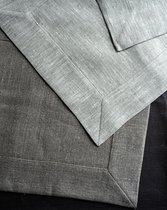 VANLINNEN - Rough grey linen placemats - natural 100% linen - 35cm x 45cm - 2pcs - natuurlijke linnen