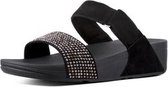 Fitflop lulu popstud slide sandal dames zwart I21001, maat 42