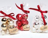Kerstballenset Glas - 24 stuks - Mini - 2.5-3.5cm - Goud