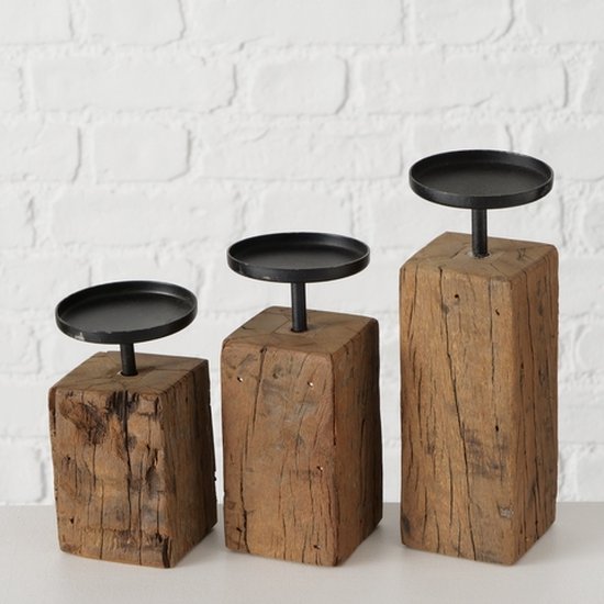 ensemble de bougeoirs Solea 3 pièces