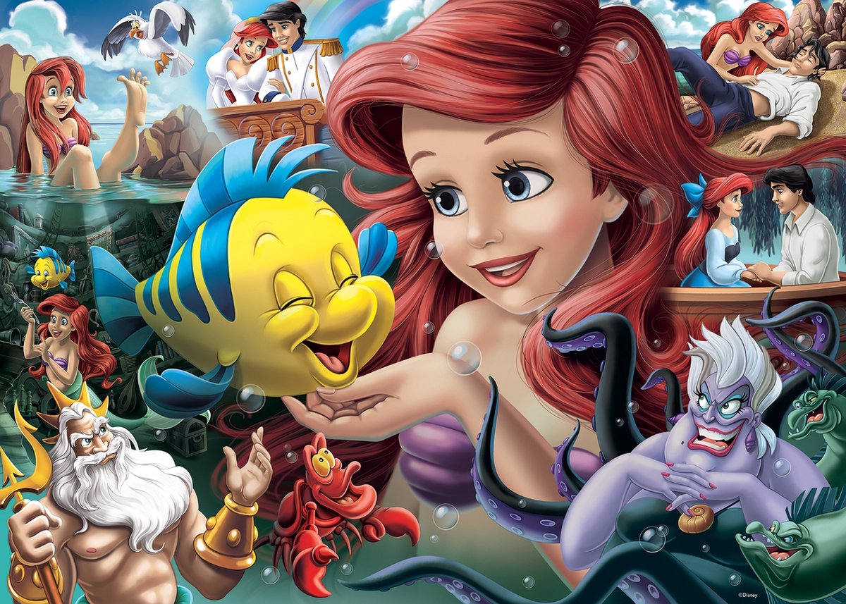 Ravensburger puzzel Disney De kleine zeemeermin Collectors Edition - Legpuzzel -  stukjes — afbeelding 2
