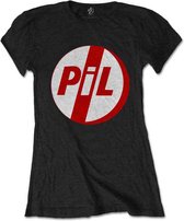 Pil Public Image Ltd Dames Tshirt -XL- Logo Zwart