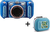 VTech KidiZoom Duo DX Blauw - Kindercamera met Draagtas - Bundelpakket