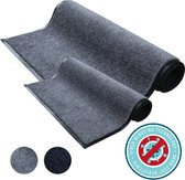 Virusreducerende Deurmatten Set 2 stuks Studio M - HYGIENE PRO - Droogloopmat binnen - 60x90 cm + 90X150 cm - Grijs - Voordeelpakket Deurmatten