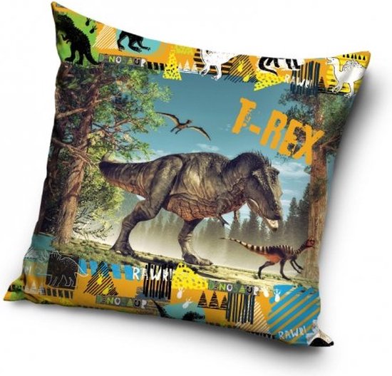 Taie d'oreiller décorative Dinosaurus 40x40 cm