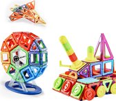 Magneten bouwen - Magnetische Constructie - cadeau kind - Speelgoed voor Jongens & Meisjes - 100 Stuks in Diverse Vormen - 3 t/m 9 Jaar