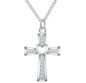 Chanerie | Cadeau | Sinterklaas | Kerst | Ketting | Zilver | Hanger | Geloof | Kruis | Hart