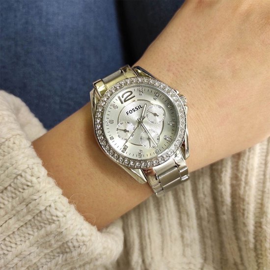 Fossil Womens Multi Dial Quartz Watch Riley