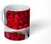 Mok - Rozen - Boeket - Rood - 350 ML - Beker