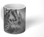 Mok - Tijger - Dieren - Zwart - Wit - 350 ML - Beker