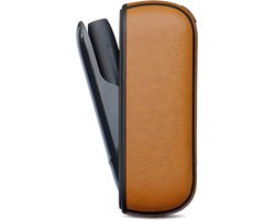 KELERINO. Leren Hoes geschikt voor IQOS 3 Duo - Bruin